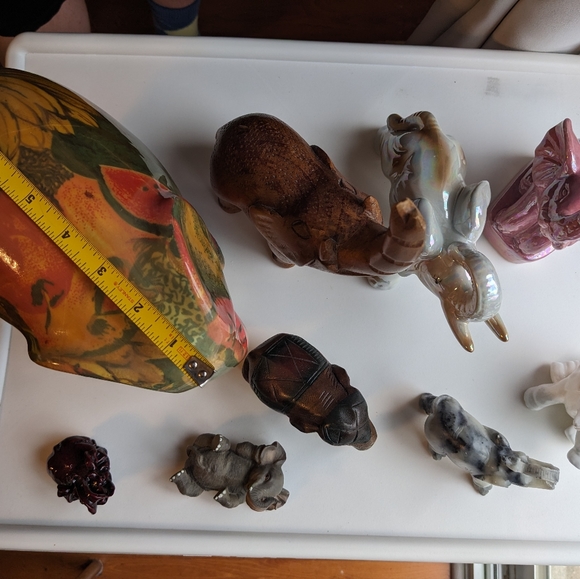 Elephant collection in various materials - Picture 3 of 5